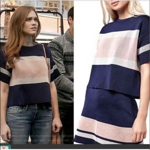 Lydia Martin Topshop Boxy Striped Tee